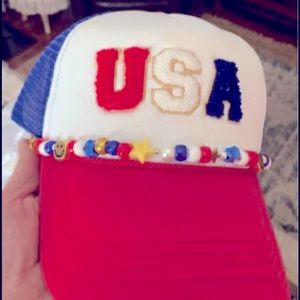 USA hat w/charms